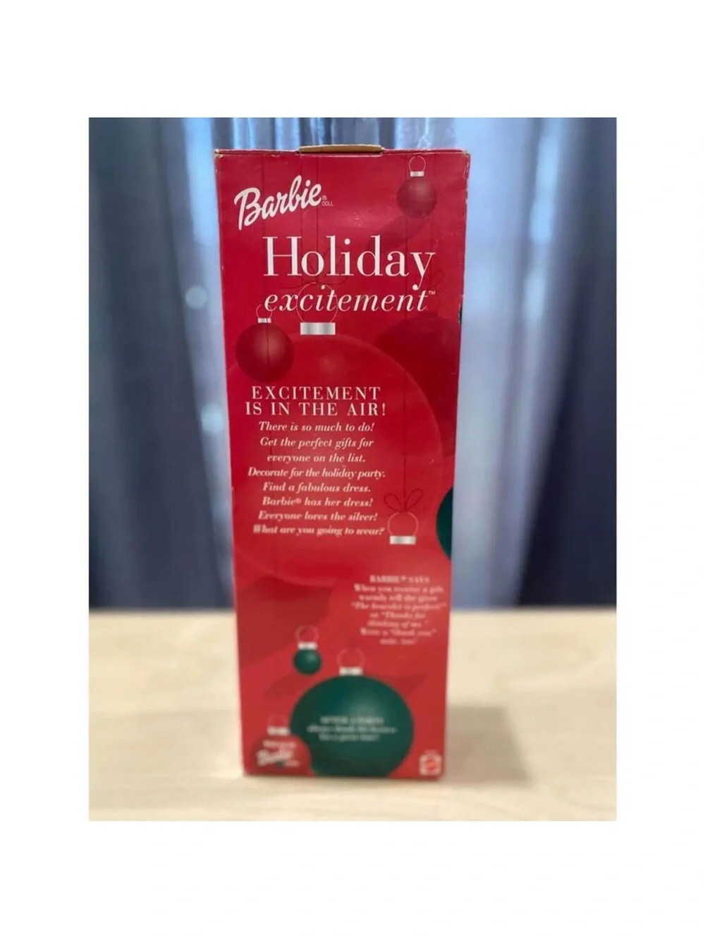 Barbie 2001 Holiday Excitement Barbie Doll NRFB. NWT